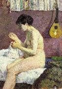 Paul Gauguin Study of a Nude oil painting artist